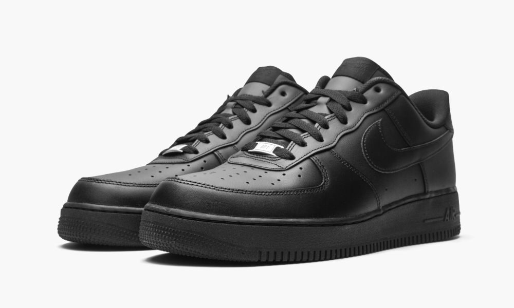 Nike Men's Air Force 1 '07 Low Black, 12