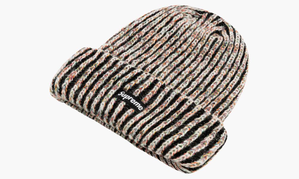 Supreme Beanie Gauge Loose Knit Rainbow 
