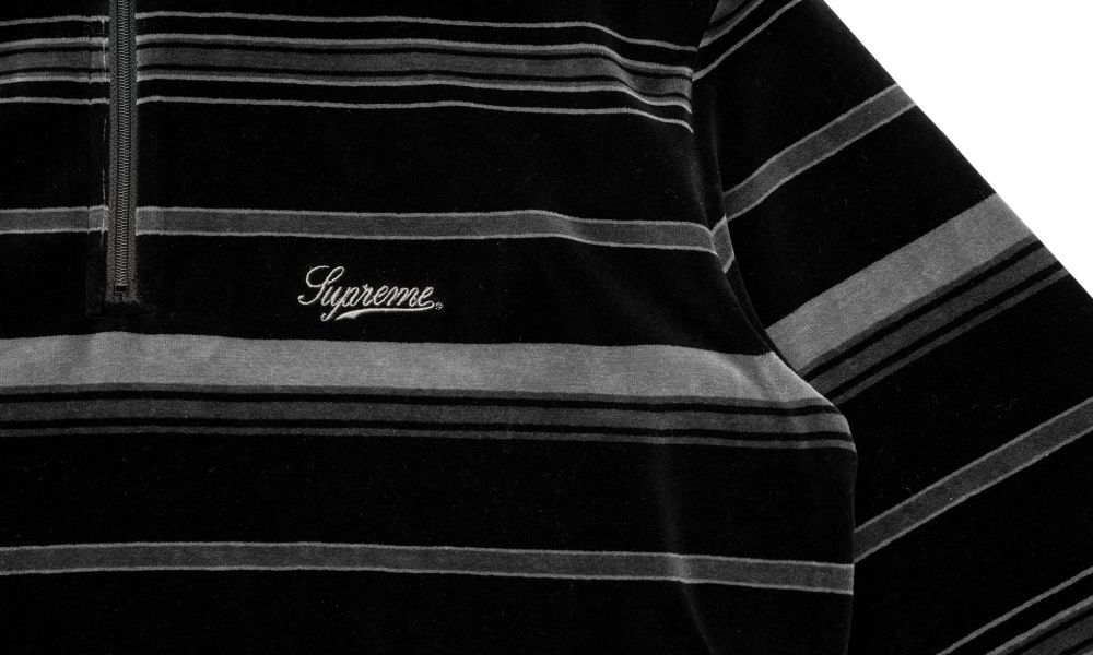 supreme stripe velour