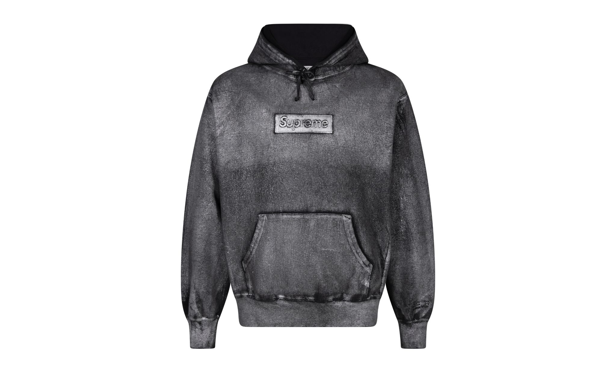 Supreme x MM6 Foil box logo hooded BLACK Supreme MM6 Maison Foil 