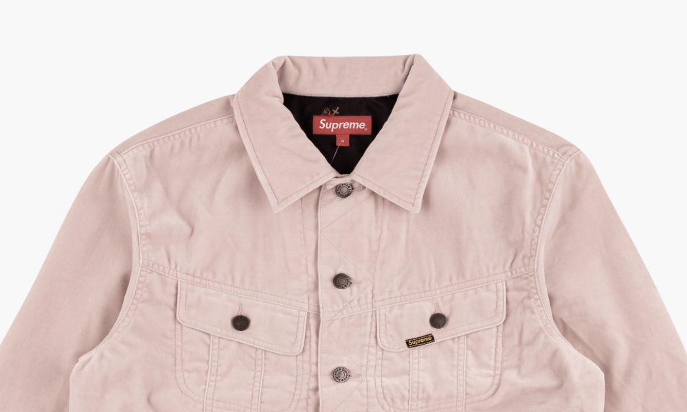qqqwjf.supreme velvet trucker jacket 